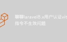 解决laravel8.x用户认证vite指令不生效问题