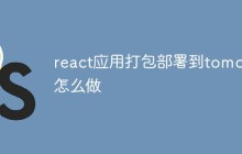 react应用打包部署到tomcat怎么做