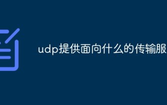 UDP는 어떤 전송 서비스를 제공하나요?