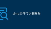 dmp文件可以删除吗
