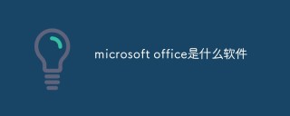 microsoft office是什么软件