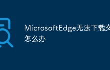 MicrosoftEdge无法下载文件怎么办