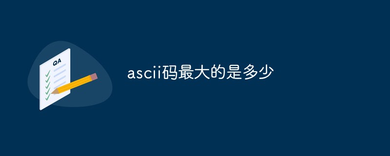 最大のASCIIコードは何ですか?