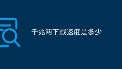 What is the download speed of Gigabit network?