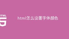 How to set font color in html