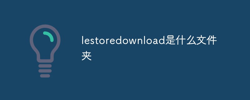 lestoredownload是什么文件夹