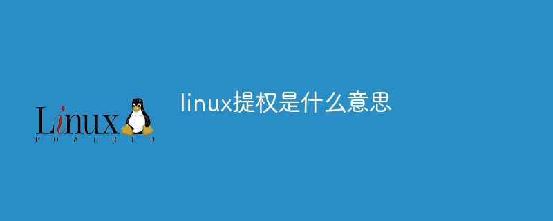 linux提权是什么意思