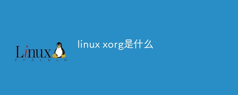 linux xorg是什么
