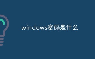 quel est le mot de passe Windows