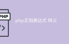 深入详解PHP正则表达式转义