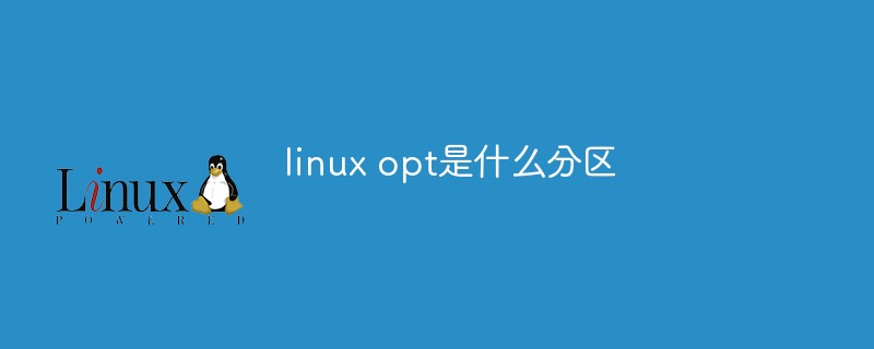 Linux opt とはどのパーティションですか?