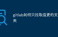 如何在GitLab中只拉取变更的文件夹