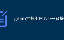 gitlab拦截用户名不一致提交怎么解决