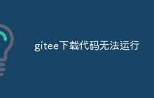 gitee下载代码无法运行是什么情况