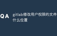 讨论GitLab中修改用户权限的文件位置