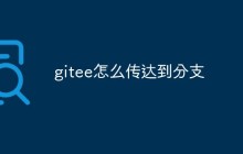 如何将提交推送到Gitee上的不同分支