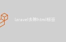 laravel怎么去除html标签（两种方法）