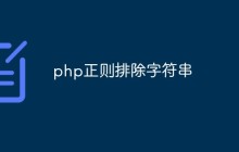 浅析php怎么利用正则来排除字符串