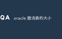 如何查询Oracle数据库中表的大小