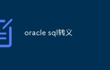 Oracle中SQL转义的常见方法