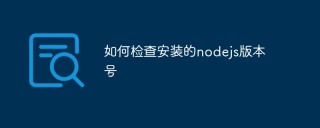 如何检查安装的nodejs版本号