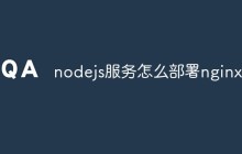 nodejs服务怎么部署nginx