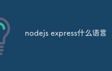 nodejs express是什么语言