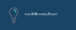 如何在Mac上安装Node.js和npm