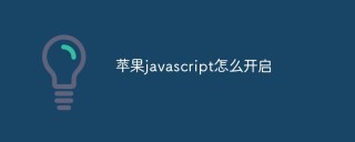 苹果javascript怎么开启