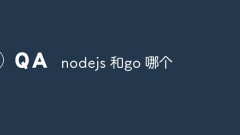 nodejs和go哪个更适合后端开发