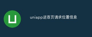 uniapp怎么实现进首页请求位置信息功能