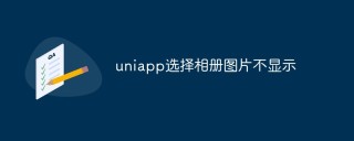 uniapp项目中选择相册图片不显示怎么解决