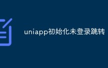 浅析uniapp初始化未登录跳转的实现方法