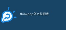 thinkphp を使用してレポートを生成する方法