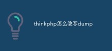 thinkphp怎麼改寫dump函數