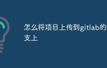 怎么将项目上传到gitlab分支上（步骤分享）