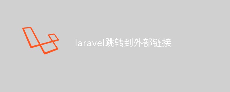 Laravel에서 외부 링크로 이동하는 방법