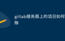 如何在GitLab服务器上删除项目