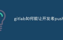 gitlab如何能让开发者push