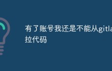有了账号还是不能从gitlab拉代码怎么办