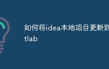 如何将idea本地项目更新到gitlab