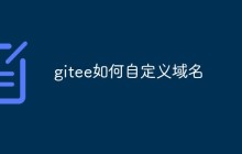 Gitee如何自定义域名