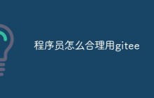 程序员怎么合理用gitee