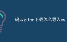 码云gitee下载怎么导入vs