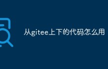 从gitee上下的代码怎么用