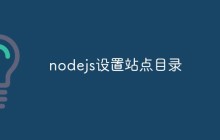 如何在Node.js中设置站点目录