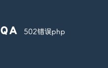 php 502错误：原因及解决方案