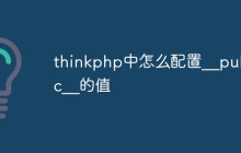 淺析thinkphp中怎么配置__public__的值