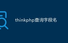 如何在ThinkPHP中查詢指定字段名的數(shù)據(jù)