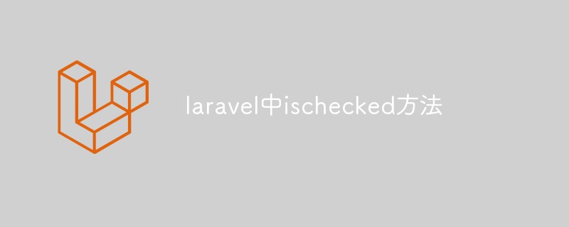 Detailed explanation of ischecked method in laravel